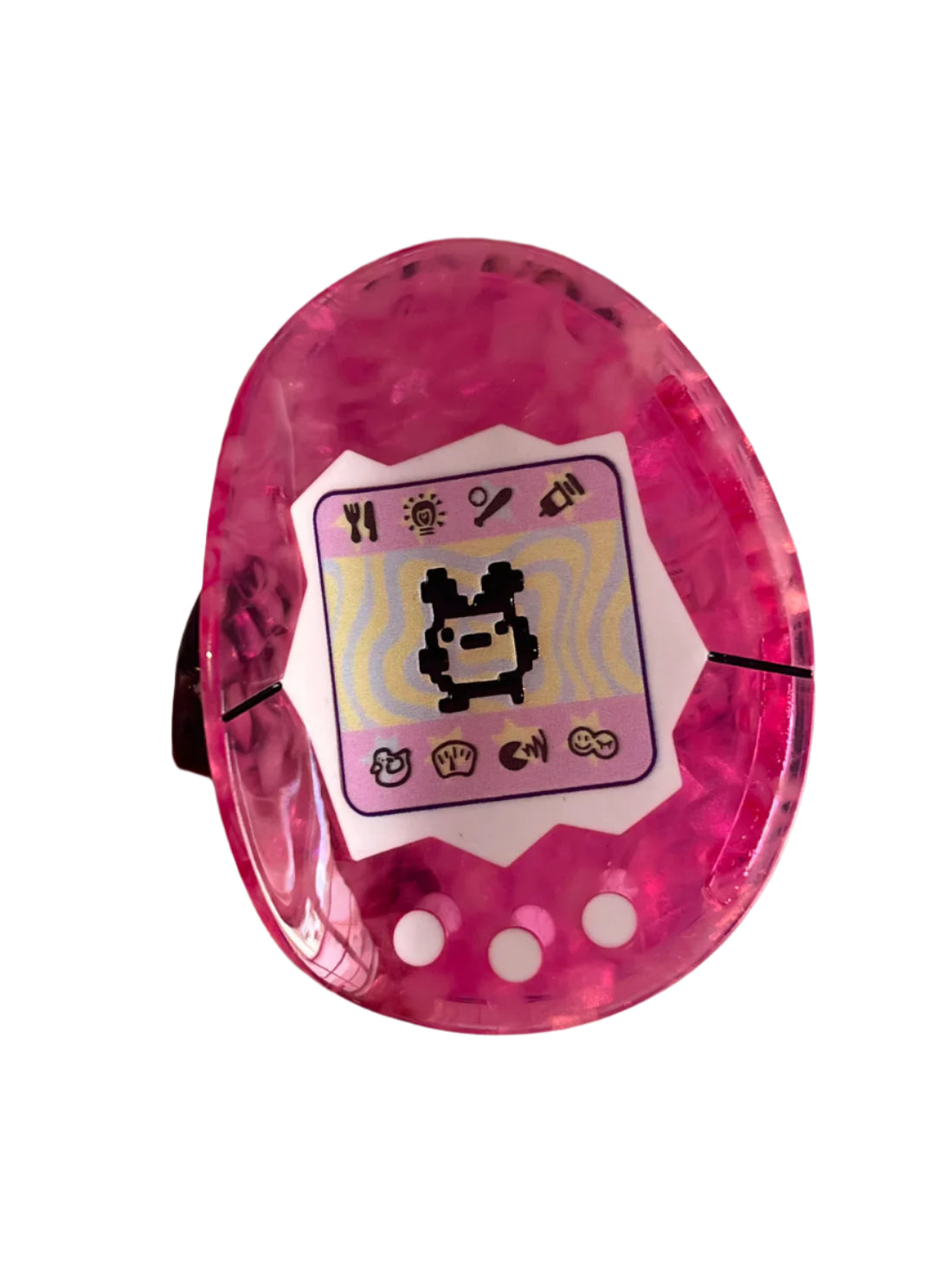 Tamagotchi hair clip hair claw 3x2.5 inches for medium to long hair